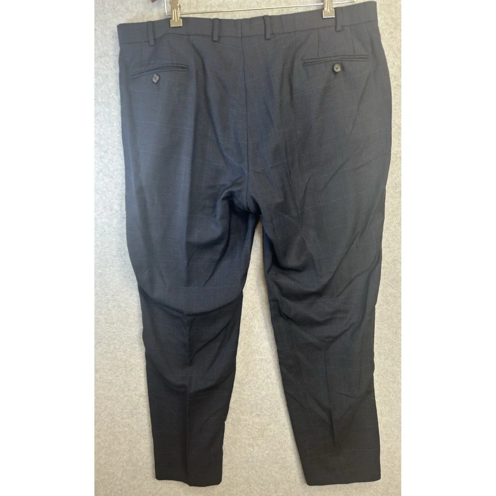 Lauren Ralph Lauren 42R 42x32 Blue‎ Glenn Check 100% Wool Mens Suit
